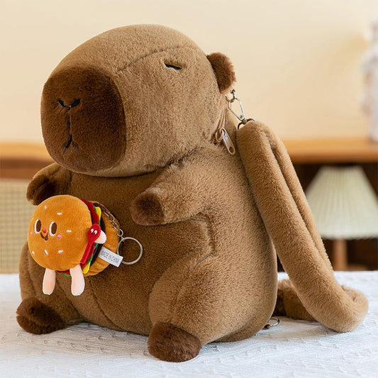 Mochila Peluche Felpa Kawaii Capibara