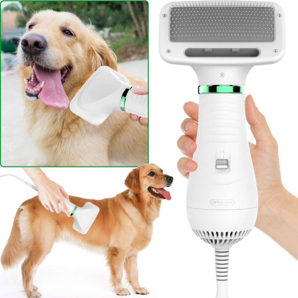 Peine Profesional para Mascotas con Vaporizador 2 en 1