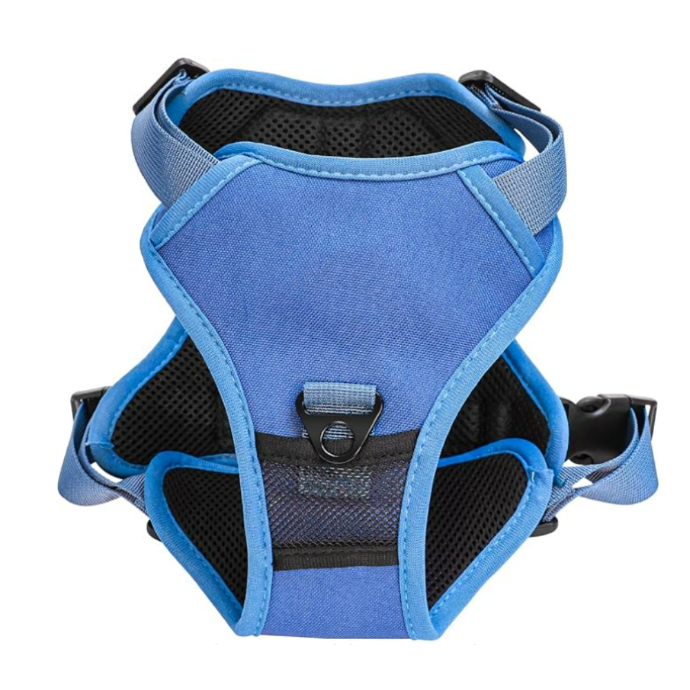 Arnés Perro Con Correa Retráctil Azul