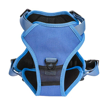 Arnés Perro Con Correa Retráctil Azul